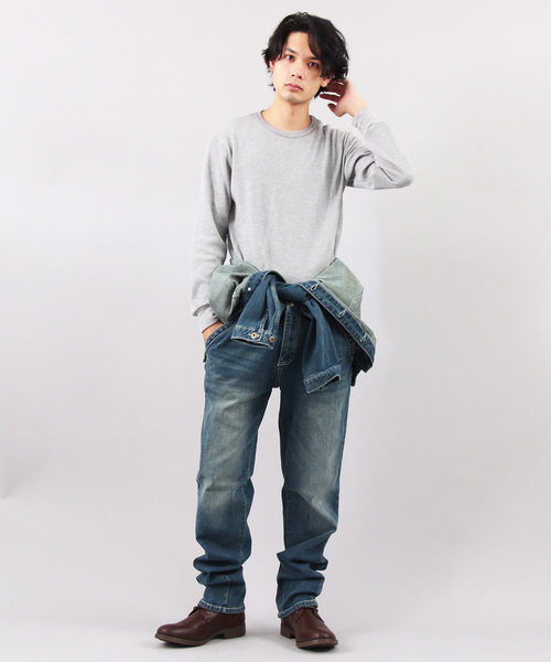 ８(eight)（エイト）の「PUレザーサイドZIPプレーンブーツ（ブーツ・メンズ・ブラック/ブラック系その他/ダークブラウン/ブラック系その他2/キャメル・25.5cm/26.0cm/26.5cm/27.0cm/28.0cm）」の17枚目の写真