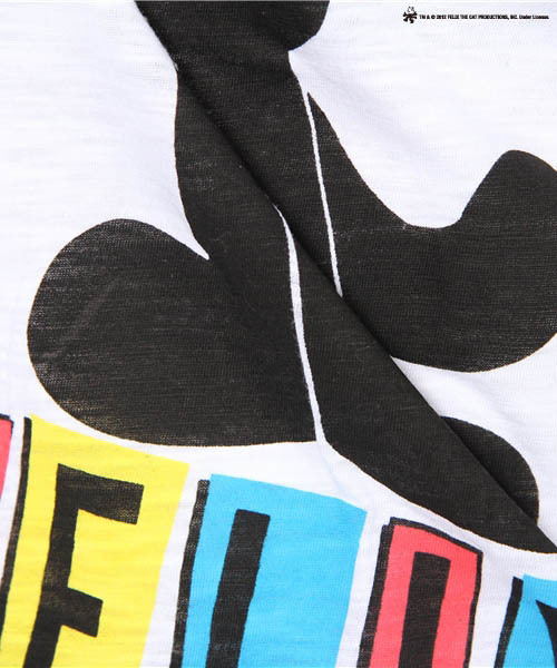 DANCE LB-03(ダンス エルビー・ゼロスリー)の「FELIX Tシャツ(Tシャツ/カットソー・レディース・ブラック系1/ホワイト系/パープル系・FREE)」の9枚目の写真