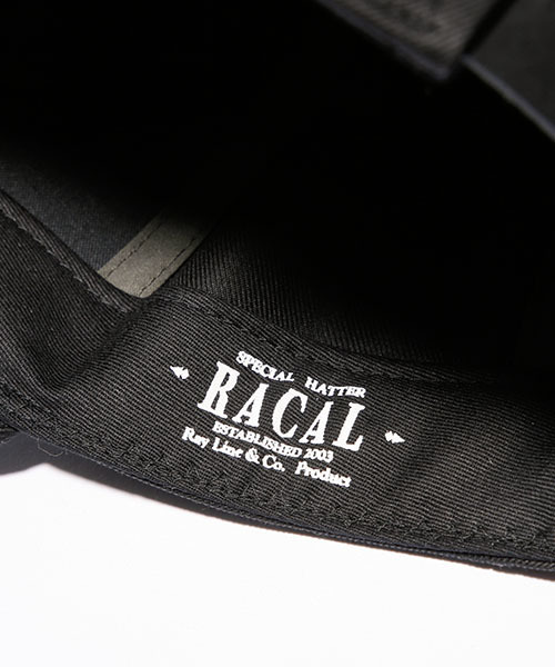RACAL（ラカル）の「RACAL(ラカル) × MR.OLIVE COLLABORATION /  NEW MR LOGO FELT TWILL BASEBALL CAP（キャップ・メンズ・ブラック/ベージュ/ネイビー・FREE）」の9枚目の写真