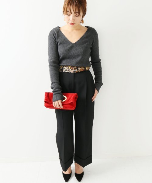 VERMEIL par iena（ヴェルメイユパーイエナ）の「LAULA DI MAGGIO ミニ 2ツオリ クラッチ◆（クラッチバッグ・レディース・レッド/カーキ/キャメル・FREE）」の11枚目の写真