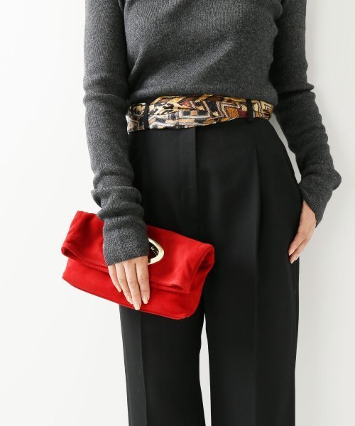 VERMEIL par iena（ヴェルメイユパーイエナ）の「LAULA DI MAGGIO ミニ 2ツオリ クラッチ◆（クラッチバッグ・レディース・レッド/カーキ/キャメル・FREE）」の22枚目の写真