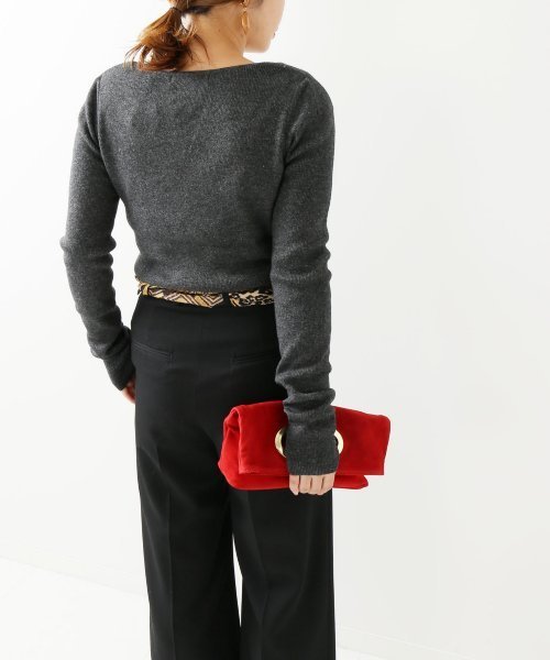 VERMEIL par iena（ヴェルメイユパーイエナ）の「LAULA DI MAGGIO ミニ 2ツオリ クラッチ◆（クラッチバッグ・レディース・レッド/カーキ/キャメル・FREE）」の10枚目の写真