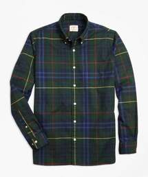 BROOKS BROTHERS | Red Fleece コットン ブラッシュドツイル タータン ボタンダウンシャツ Stewart Hunting Tartan 【洗濯機使用可】(シャツ/ブラウス)
