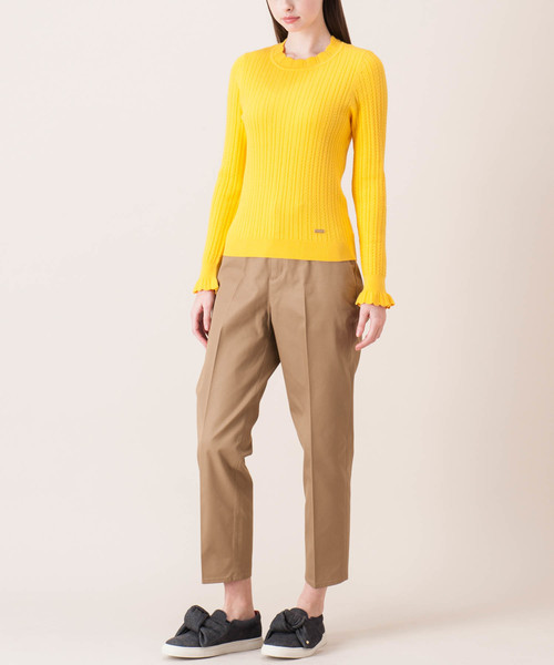 BLUE LABEL CRESTBRIDGE（ブルーレーベルクレストブリッジ）の「センタープレス　チノパンツ（その他パンツ・レディース・ベージュ・38/36）」の10枚目の写真