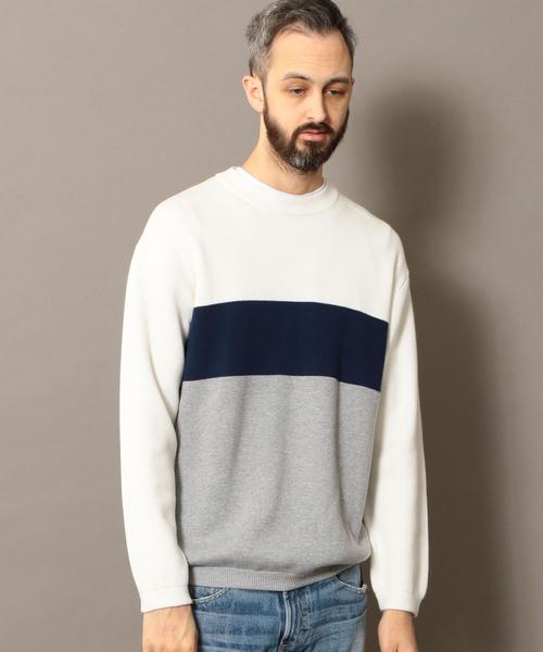 BEAUTY&YOUTH UNITED ARROWS(ビューティーアンドユースユナイテッドアローズ)の「BY ミラノリブ パネルボーダー ウォッシャブル ニット ◆(ニット/セーター・メンズ・ホワイト/ベージュ/ライラック・X-LARGE/LARGE/SMALL/MEDIUM)」の16枚目の写真