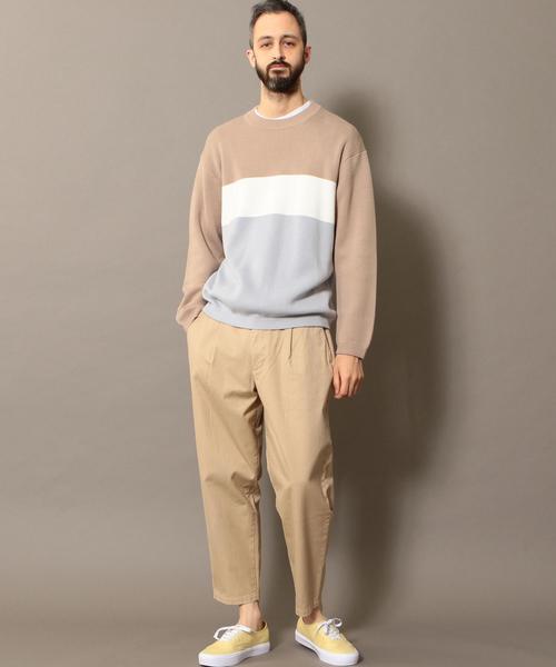 BEAUTY&YOUTH UNITED ARROWS(ビューティーアンドユースユナイテッドアローズ)の「BY ミラノリブ パネルボーダー ウォッシャブル ニット ◆(ニット/セーター・メンズ・ホワイト/ベージュ/ライラック・X-LARGE/LARGE/SMALL/MEDIUM)」の11枚目の写真