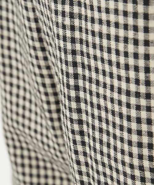 AMERICAN RAG CIE(アメリカンラグシー)の「AMERICAN RAG CIE チェック リネンワイドパンツ【WEB限定】(その他パンツ・レディース・ブラック×ホワイト・S/M)」の12枚目の写真