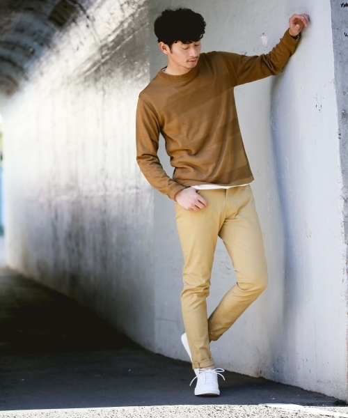 BLISS POINT(ブリスポイント)の「ストレッチスキニーパンツ/781135(その他パンツ・メンズ・ブラック/ベージュ/グレー・LARGE/MEDIUM/SMALL)」の3枚目の写真