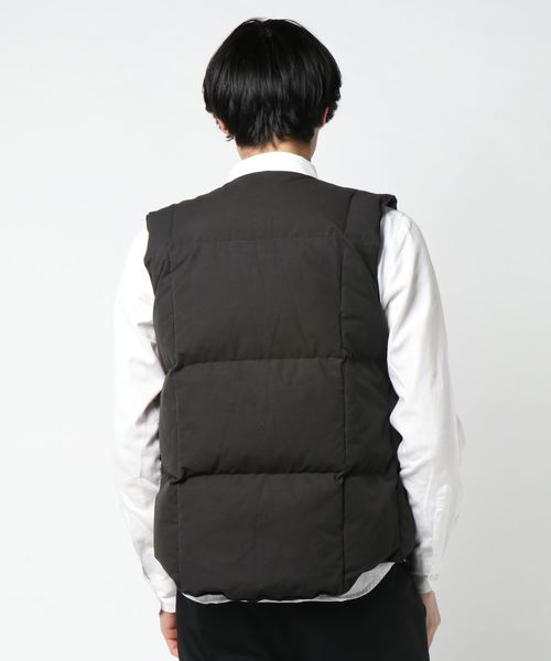 rehacer(レアセル)の「LAMOND : PEACH DOUBLE DOWN VEST(ダウンベスト・メンズ・ブラック・LARGE/SMALL)」の3枚目の写真