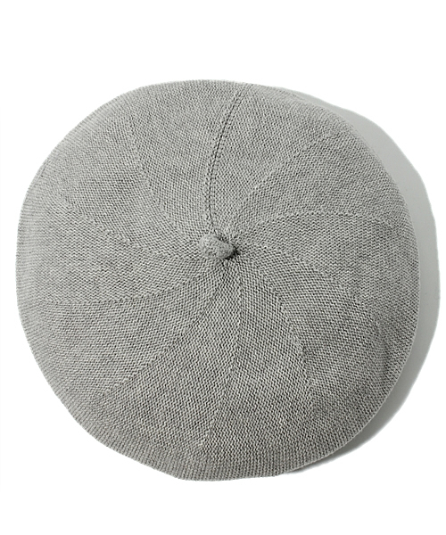 Ray BEAMS（レイビームス）の「△Ray BEAMS / 13SS コットンベレー帽（ハンチング/ベレー帽・レディース・ナチュラル/ライトグレー/ブラック・ONE SIZE）」の4枚目の写真