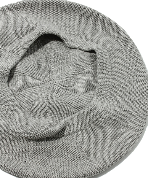 Ray BEAMS（レイビームス）の「△Ray BEAMS / 13SS コットンベレー帽（ハンチング/ベレー帽・レディース・ナチュラル/ライトグレー/ブラック・ONE SIZE）」の6枚目の写真