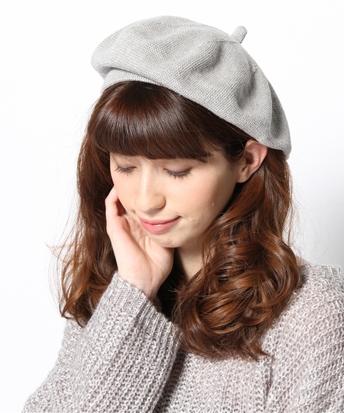 Ray BEAMS（レイビームス）の「△Ray BEAMS / 13SS コットンベレー帽（ハンチング/ベレー帽・レディース・ナチュラル/ライトグレー/ブラック・ONE SIZE）」の10枚目の写真