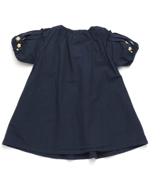 Seraph（セラフ）の「花刺繍ワンピース（ワンピース・キッズ・ネイビー/アイボリー・100/110/120/130/140/80/90/95）」の6枚目の写真