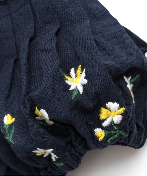 Seraph（セラフ）の「花刺繍ワンピース（ワンピース・キッズ・ネイビー/アイボリー・100/110/120/130/140/80/90/95）」の10枚目の写真