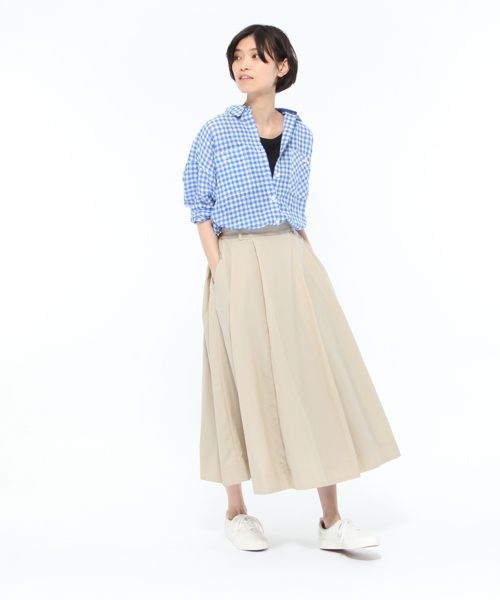 LAKOLE(ラコレ)の「テンセルチェックシャツ / LAKOLE(シャツ/ブラウス・レディース・ブルー/オレンジ/オフホワイト・MEDIUM/SMALL)」の14枚目の写真