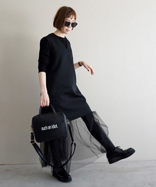 intoxic.(イントキシック)の「intoxic イントキシック 【RESONATES】new leather line " idiot" イディオット(ショルダーバッグ・レディース・ブラック/ホワイト・FREE)」の13枚目の写真