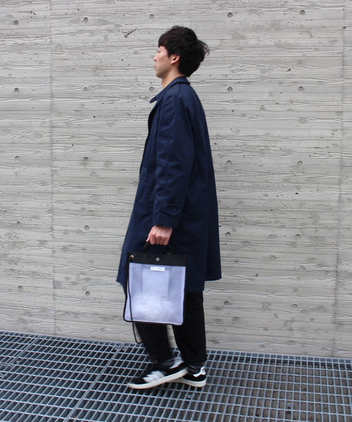 Sinfu（シンフ）の「【SINFU/ シンフ】メッシュ×ビニール 2WAY トートバッグ（トートバッグ・レディース・ホワイト/ブラック/ブラウン・FREE）」の12枚目の写真