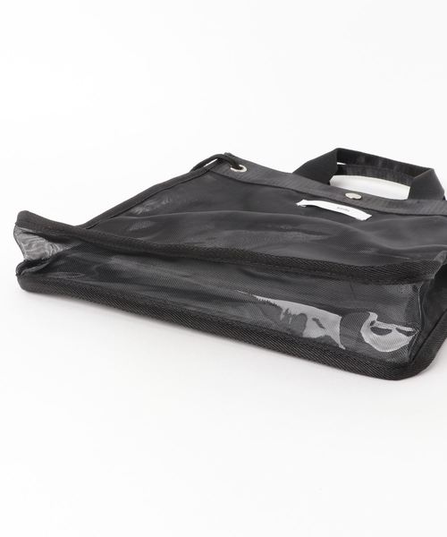 Sinfu（シンフ）の「【SINFU/ シンフ】メッシュ×ビニール 2WAY トートバッグ（トートバッグ・レディース・ホワイト/ブラック/ブラウン・FREE）」の15枚目の写真