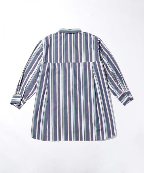 JIEDA(ジエダ)の「<JieDa> LONG SHIRT/ロングシャツ(シャツ/ブラウス・メンズ・イエロー/ネイビー・1/2)」の3枚目の写真