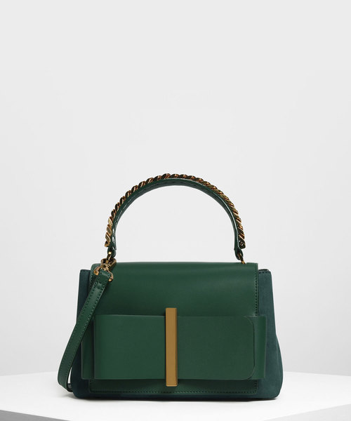 美品 charles&keith ボウディテールバッグ CHARLES & KEITH ボウディテールバッグ 【再入荷】（SlateBlue