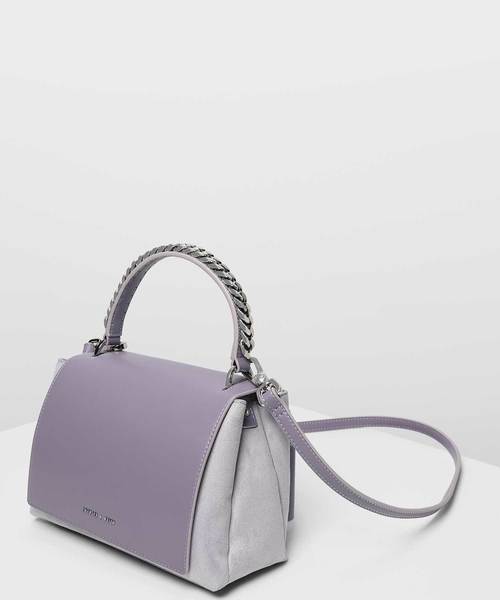CHARLES & KEITH(チャールズ & キース)の「ボウディテールハンドバッグ / Bow Detail Handbag(ハンドバッグ・レディース・ダークグリーン/マスタード/プラム/ライトブルーグレー・M)」の7枚目の写真