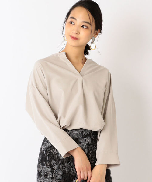 SHIPS（シップス）の「【手洗い可能】コクーンブラウス◇（シャツ/ブラウス・レディース・ブラック/ライトグレー/ピンク・ONE SIZE）」の8枚目の写真