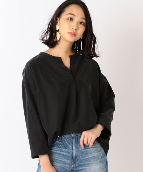 SHIPS（シップス）の「【手洗い可能】コクーンブラウス◇（シャツ/ブラウス・レディース・ブラック/ライトグレー/ピンク・ONE SIZE）」の10枚目の写真