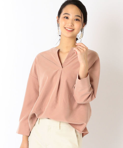 SHIPS（シップス）の「【手洗い可能】コクーンブラウス◇（シャツ/ブラウス・レディース・ブラック/ライトグレー/ピンク・ONE SIZE）」の11枚目の写真