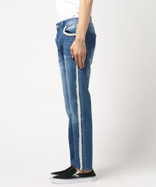 VENCEEXCHANGE（ヴァンスエクスチェンジ）の「サイドボアデニムパンツ（デニムパンツ・メンズ・ブルー・S/M/L）」の2枚目の写真