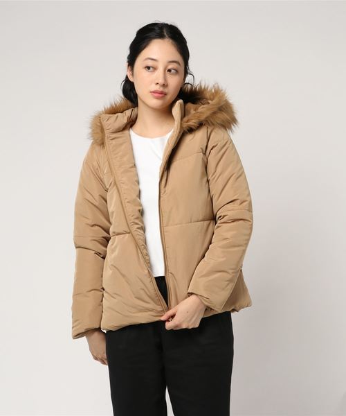GeeRA(ジーラ)の「フェイクファー中わたショートコート(その他アウター・レディース・ブラック/グレー/モカ・MEDIUM/LARGE/X-LARGE/SMALL)」の8枚目の写真