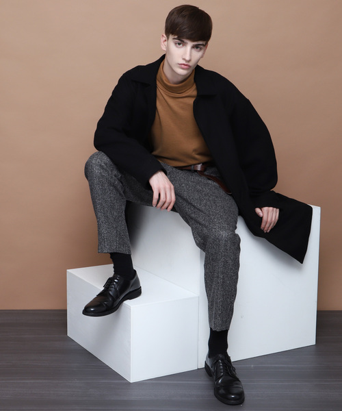 EMMA CLOTHES（エマクローズ）の「シャドーグレンチェックテーパードワイドパンツ（その他パンツ・メンズ・ブラック/ネイビー・M/L）」の10枚目の写真