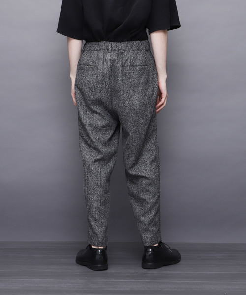 EMMA CLOTHES（エマクローズ）の「シャドーグレンチェックテーパードワイドパンツ（その他パンツ・メンズ・ブラック/ネイビー・M/L）」の8枚目の写真