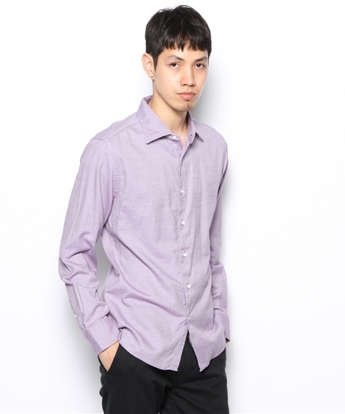 UNITED ARROWS（ユナイテッドアローズ）の「UAB コットンフラノシャツ（mg1311uB) ◆（シャツ/ブラウス・メンズ・ターコイズブルー/コバルトブルー/ライラック/レッド/ダークグリーン/ロイヤルブルー・X-SMALL/SMALL/MEDIUM/LARGE/X-LARGE）」の6枚目の写真