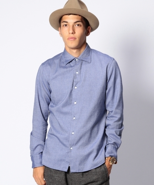 UNITED ARROWS（ユナイテッドアローズ）の「UAB コットンフラノシャツ（mg1311uB) ◆（シャツ/ブラウス・メンズ・ターコイズブルー/コバルトブルー/ライラック/レッド/ダークグリーン/ロイヤルブルー・X-SMALL/SMALL/MEDIUM/LARGE/X-LARGE）」の5枚目の写真