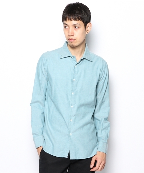 UNITED ARROWS（ユナイテッドアローズ）の「UAB コットンフラノシャツ（mg1311uB) ◆（シャツ/ブラウス・メンズ・ターコイズブルー/コバルトブルー/ライラック/レッド/ダークグリーン/ロイヤルブルー・X-SMALL/SMALL/MEDIUM/LARGE/X-LARGE）」の3枚目の写真