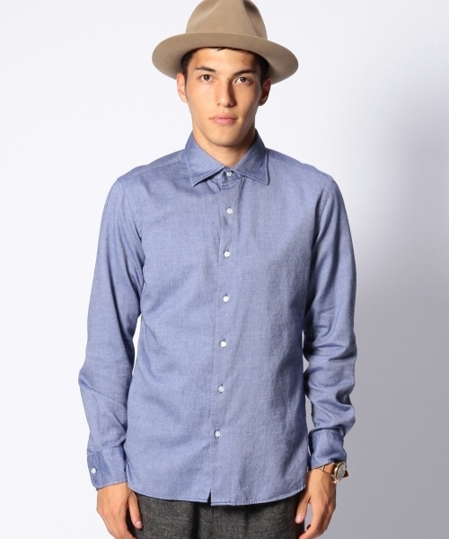 UNITED ARROWS（ユナイテッドアローズ）の「UAB コットンフラノシャツ（mg1311uB) ◆（シャツ/ブラウス・メンズ・ターコイズブルー/コバルトブルー/ライラック/レッド/ダークグリーン/ロイヤルブルー・X-SMALL/SMALL/MEDIUM/LARGE/X-LARGE）」の7枚目の写真