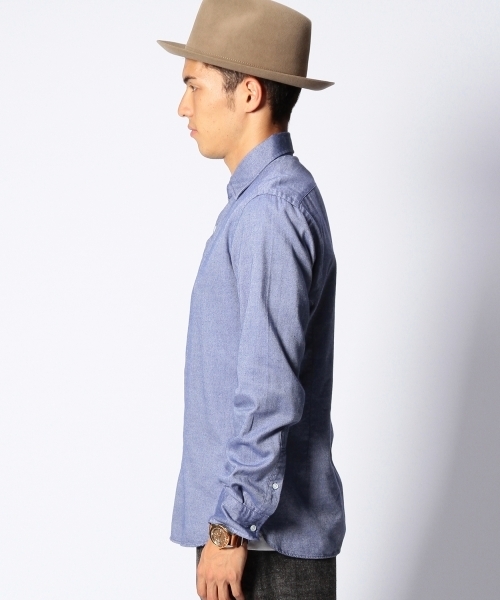 UNITED ARROWS（ユナイテッドアローズ）の「UAB コットンフラノシャツ（mg1311uB) ◆（シャツ/ブラウス・メンズ・ターコイズブルー/コバルトブルー/ライラック/レッド/ダークグリーン/ロイヤルブルー・X-SMALL/SMALL/MEDIUM/LARGE/X-LARGE）」の8枚目の写真