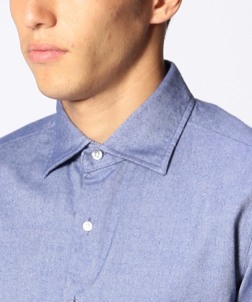 UNITED ARROWS（ユナイテッドアローズ）の「UAB コットンフラノシャツ（mg1311uB) ◆（シャツ/ブラウス・メンズ・ターコイズブルー/コバルトブルー/ライラック/レッド/ダークグリーン/ロイヤルブルー・X-SMALL/SMALL/MEDIUM/LARGE/X-LARGE）」の10枚目の写真