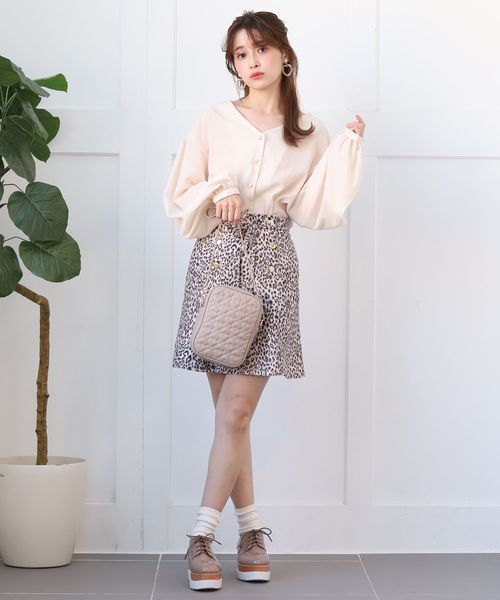 one after another NICE CLAUP（ワンアフターアナザーナイスクラップ）の「ハートキルティングショルダーBAG（ショルダーバッグ・レディース・ブラック/アイボリー/モカ・FREE）」の13枚目の写真