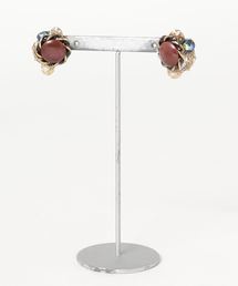 【angereve】ヴィンテージボタンチタンピアス