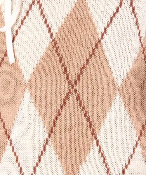 Heather（ヘザー）の「アーガイルニットベスト　827980（ベスト・レディース・ホワイト系その他/ブルー系その他・FREE）」の10枚目の写真