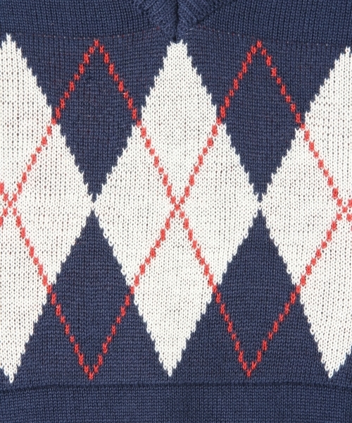 Heather（ヘザー）の「アーガイルニットベスト　827980（ベスト・レディース・ホワイト系その他/ブルー系その他・FREE）」の16枚目の写真