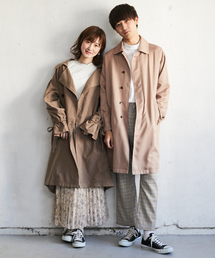 PairPair | エステルツイルステンカラーコート(ステンカラーコート)