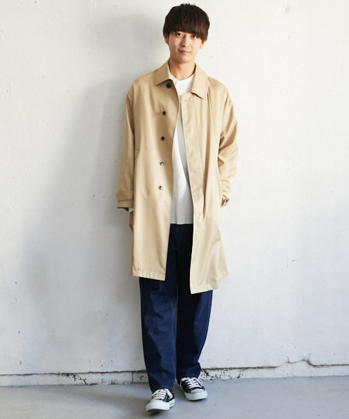 PairPair(ペアペア)の「エステルツイルステンカラーコート(ステンカラーコート・メンズ・ライトベージュ/モカ・FREE)」の11枚目の写真