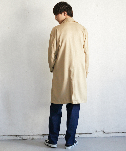 PairPair(ペアペア)の「エステルツイルステンカラーコート(ステンカラーコート・メンズ・ライトベージュ/モカ・FREE)」の13枚目の写真