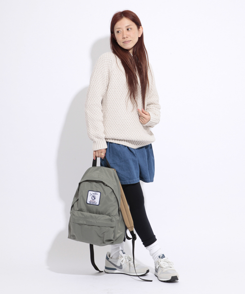 BEAMS BOY(ビームスボーイ)の「○BEAMS BOY / 手編み カノコ クルー(ニット/セーター・レディース・ライトグレー/ネイビー・ONE SIZE)」の8枚目の写真