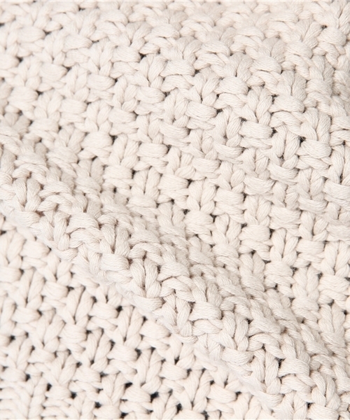 BEAMS BOY(ビームスボーイ)の「○BEAMS BOY / 手編み カノコ クルー(ニット/セーター・レディース・ライトグレー/ネイビー・ONE SIZE)」の10枚目の写真