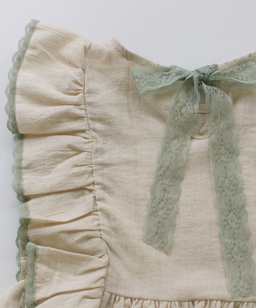 Rora(ローラ)の「ラナ ブラウス(2color)(シャツ/ブラウス・キッズ・スカイブルー/ベージュ・100cm/110cm/130cm/120cm/140cm/90㎝)」の17枚目の写真