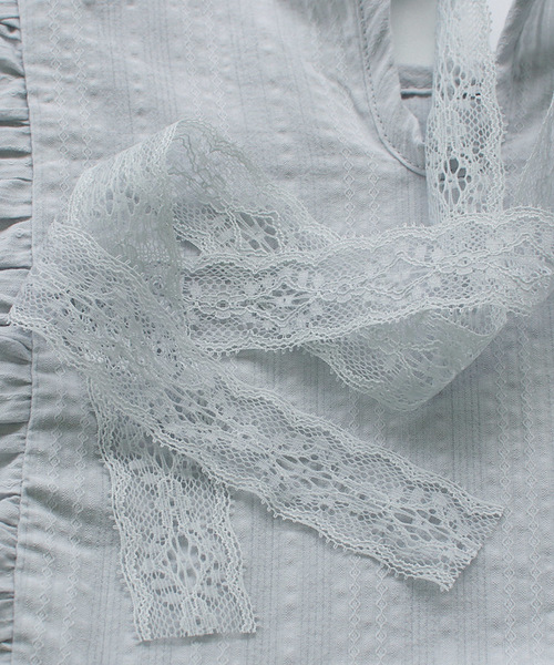 Rora(ローラ)の「ラナ ブラウス(2color)(シャツ/ブラウス・キッズ・スカイブルー/ベージュ・100cm/110cm/130cm/120cm/140cm/90㎝)」の14枚目の写真