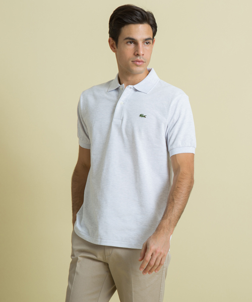 LACOSTE（ラコステ）の「『L1264』定番半袖ポロシャツ（杢糸）（ポロシャツ・メンズ・ウィート/オレンジ/スカイブルー/ミックスグレー/プラム/ダークブルー/ライトグリーン/ピンク/ライトグレー/クリアイエロー/グリーン/コーラル/クリアブルー/マスタード/チャコールグレー/霜降りグレー/エメラルド/グレー/ベージュ/ライトブルー/セージグリーン/ネイビー/ローズ/ミント/ブルー/サックスブルー/ロイヤルブルー/ラベンダー/ダークアッシュ/グレイッシュブルー/ブルーグレー/オリーブ/インディゴブルー/ブルーグラス/ブラックミックス/ダークインディゴブルー/ストーン/コバルトブルー/ライトブルーグレー/チャコールアッシュ/アッシュグレー・3/5/2/4/6）」の15枚目の写真
